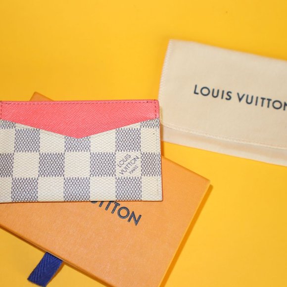 Louis Vuitton Damier Azur Daily Card Holder Rose Ballerine - Picture 5 of 8